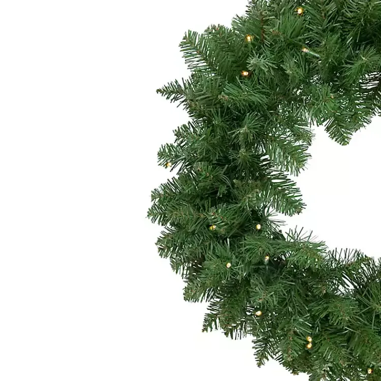 Christmas Wreaths>Kirklands Home Pre-Lit Whitmire Pine Christmas Wreath Green