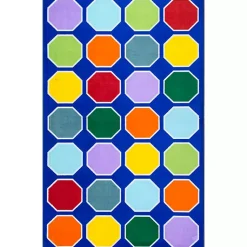 Kirklands Home Primary Color Hexagon Area Rug, 5x8 Multi Discount