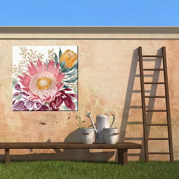 Kirklands Home Protea Floral Outdoor Canvas Art Print Hot