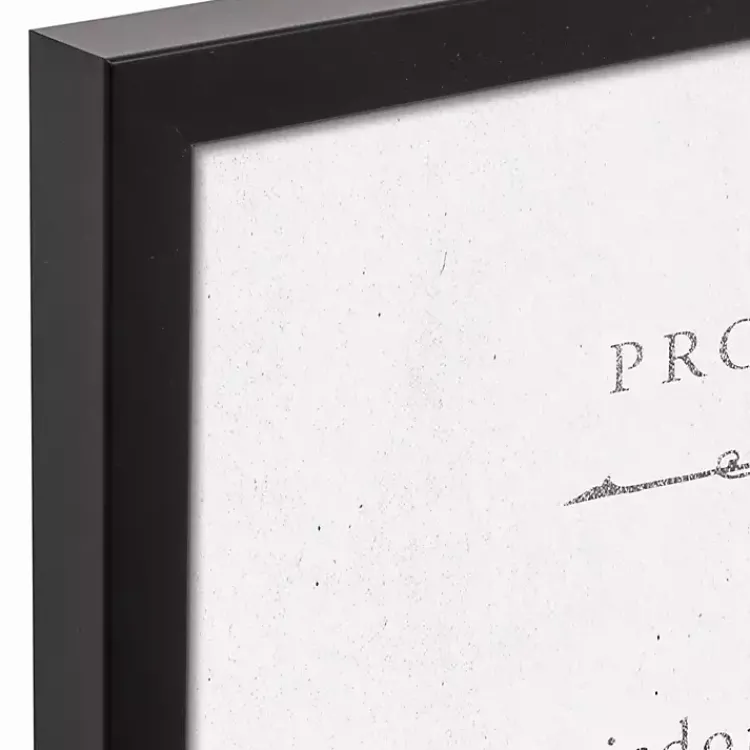Kirklands Home Proverbs Black Framed Canvas Art Print Outlet