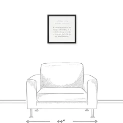 Kirklands Home Proverbs Black Framed Canvas Art Print Outlet