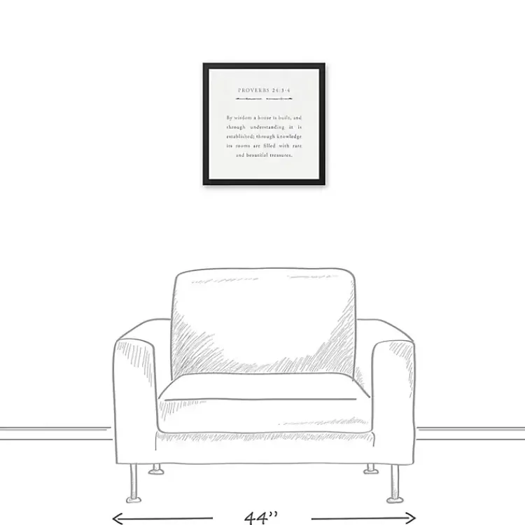 Kirklands Home Proverbs Black Framed Canvas Art Print Outlet