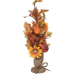 Fall>Kirklands Home Pumpkin and Sunflower Harvest Arrangement