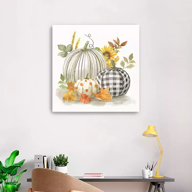 Fall>Kirklands Home Pumpkin Décor I Canvas Art Print, 30x30