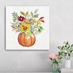 Fall>Kirklands Home Pumpkin Fall Bouquet Canvas Art Print, 20x20