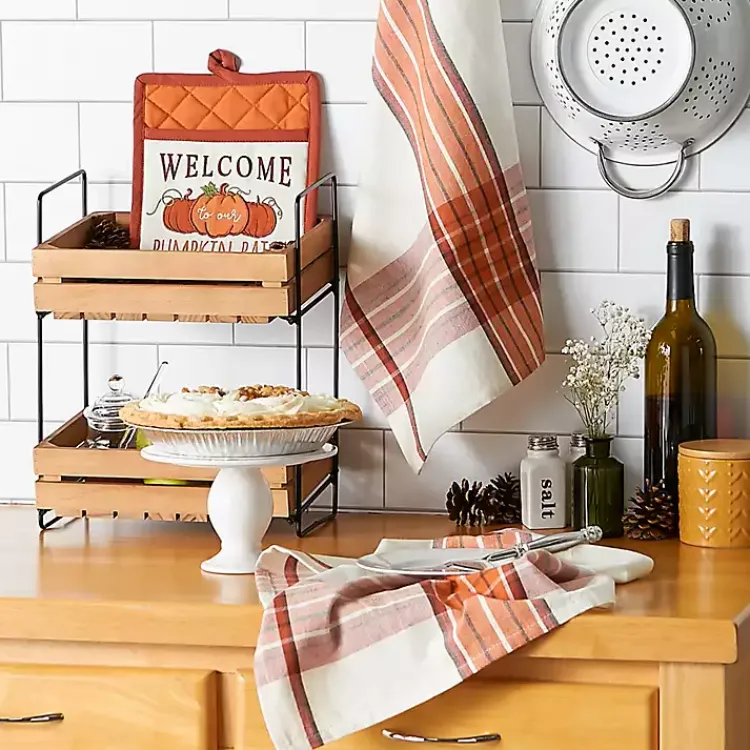 Fall>Kirklands Home Pumpkin Patch 3-pc. Dishtowel and Potholder Set