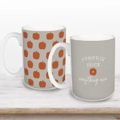 Fall>Kirklands Home Pumpkin Spice Everything Nice Mugs, Set of 2