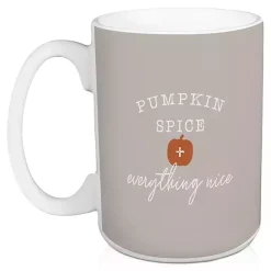 Fall>Kirklands Home Pumpkin Spice Everything Nice Mugs, Set of 2