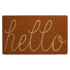 Kirklands Home Pumpkin Spice Hello Doormat Orange Best