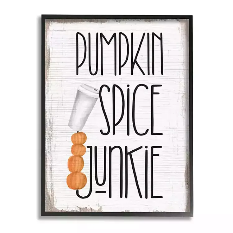 Fall>Kirklands Home Pumpkin Spice Junkie Framed Giclee Art Print