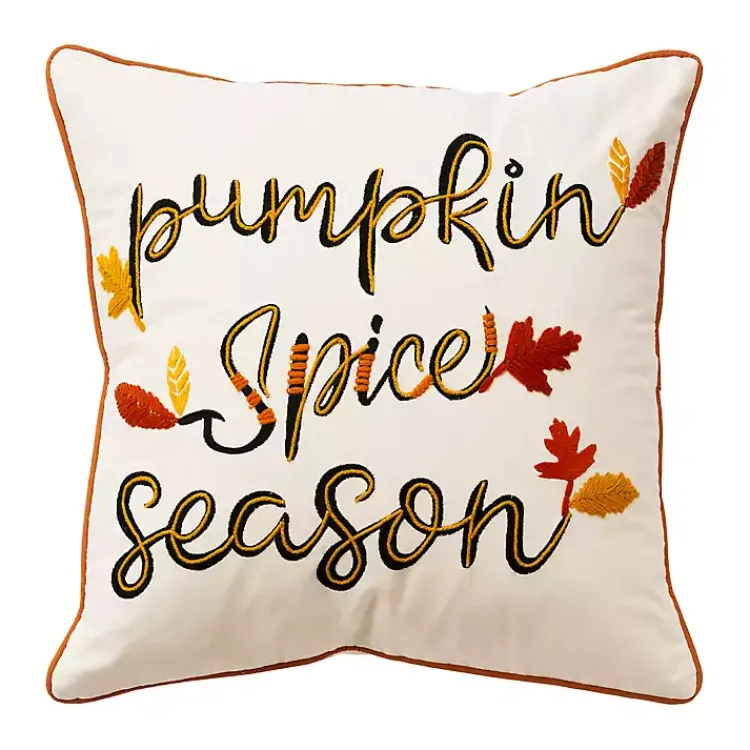Fall>Kirklands Home Pumpkin Spice Season Harvest Throw Pillow