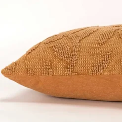 Pillows>Kirklands Home Pumpkin Stonewash Botanical Pillow Orange
