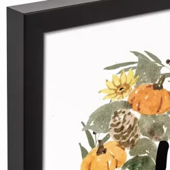 Fall>Kirklands Home Pumpkin Wreath Home Framed Canvas Art Print