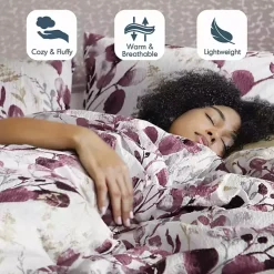 Kirklands Home Purple Botanical 3-pc. Full/Queen Comforter Set Sale