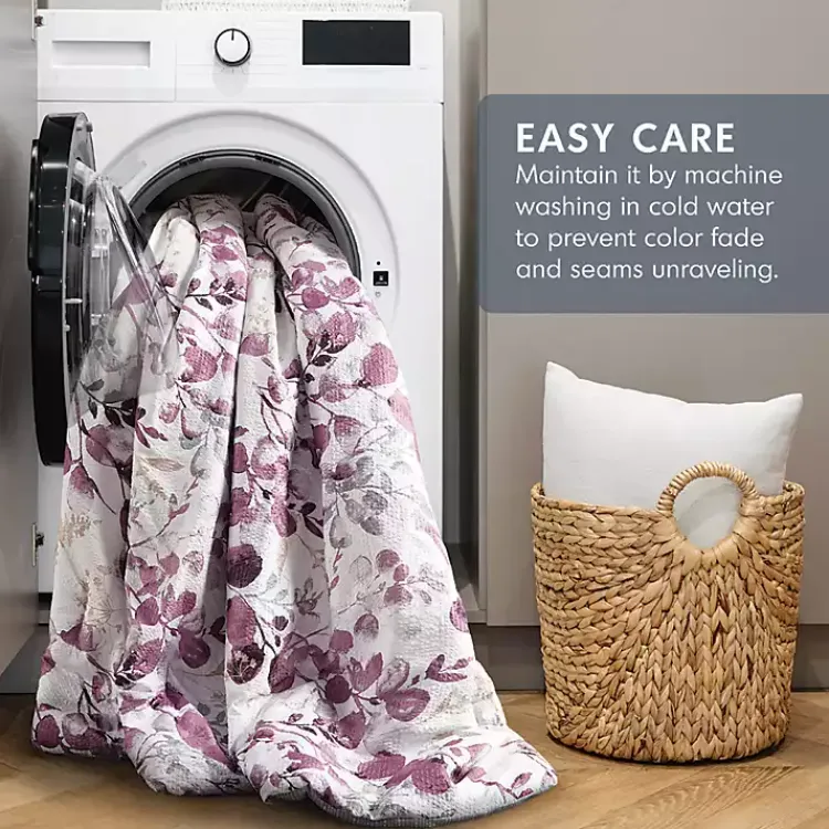 Kirklands Home Purple Botanical 3-pc. Full/Queen Comforter Set Sale