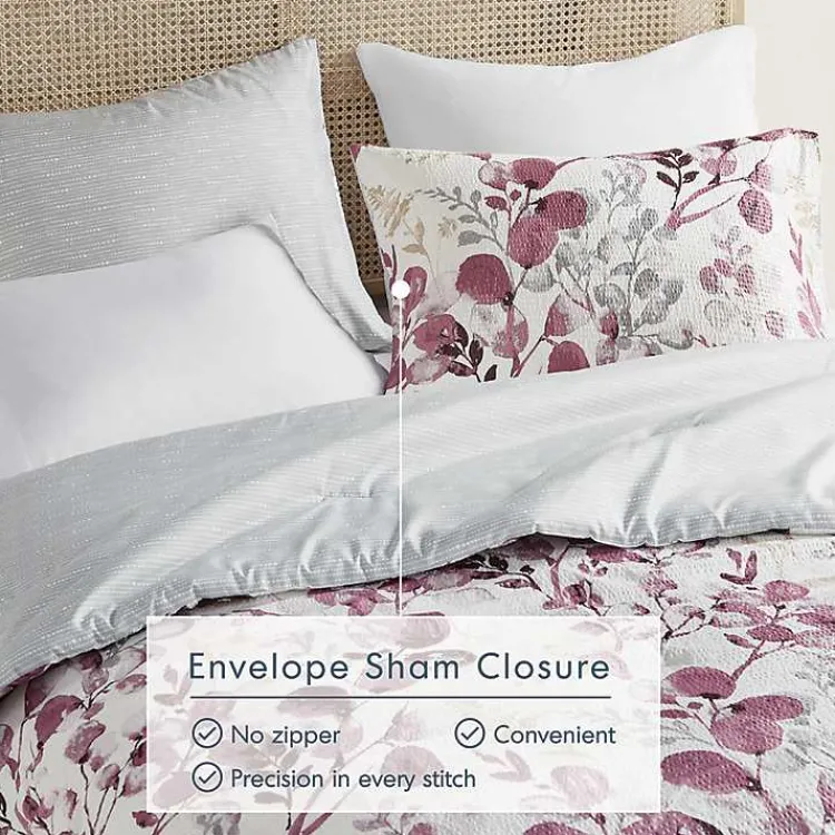 Kirklands Home Purple Botanical 3-pc. King Comforter Set Hot