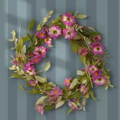 Wreaths>Kirklands Home Purple Daisy and Lavender Wreath