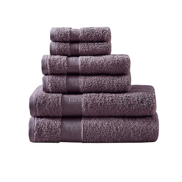 Kirklands Home Egyptian Cotton 6-pc. Towel Set Purple Hot