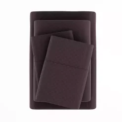 Kirklands Home Embossed Checkered 3-pc. Twin Sheet Set Purple Sale