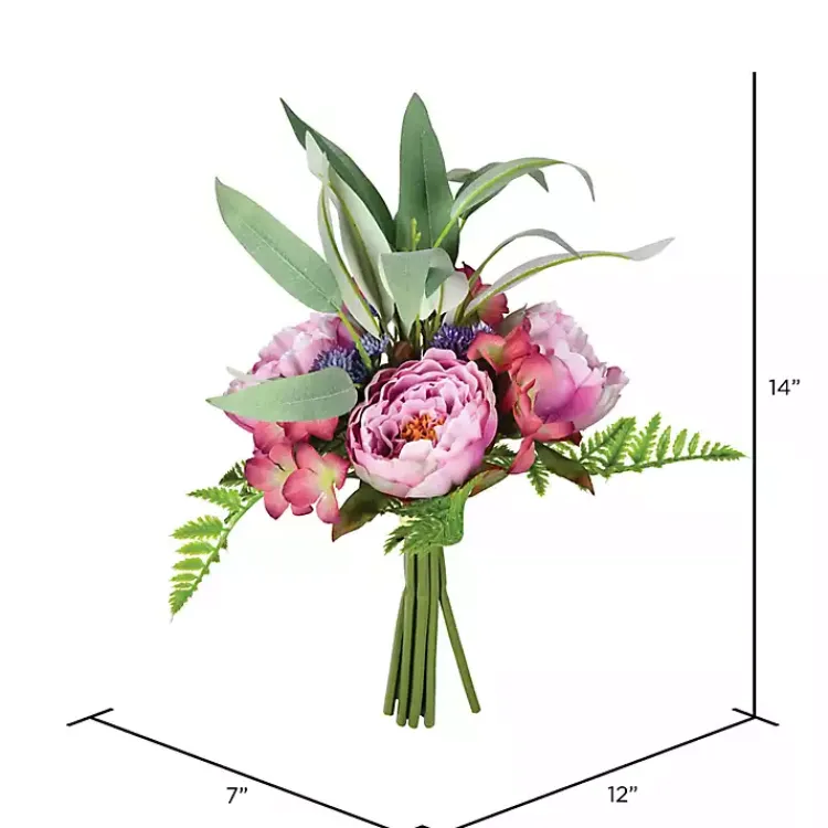 Stems & Bouquets>Kirklands Home Peony Bouquet, Set of 2 Purple