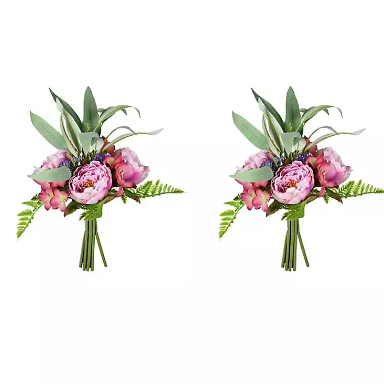Stems & Bouquets>Kirklands Home Peony Bouquet, Set of 2 Purple