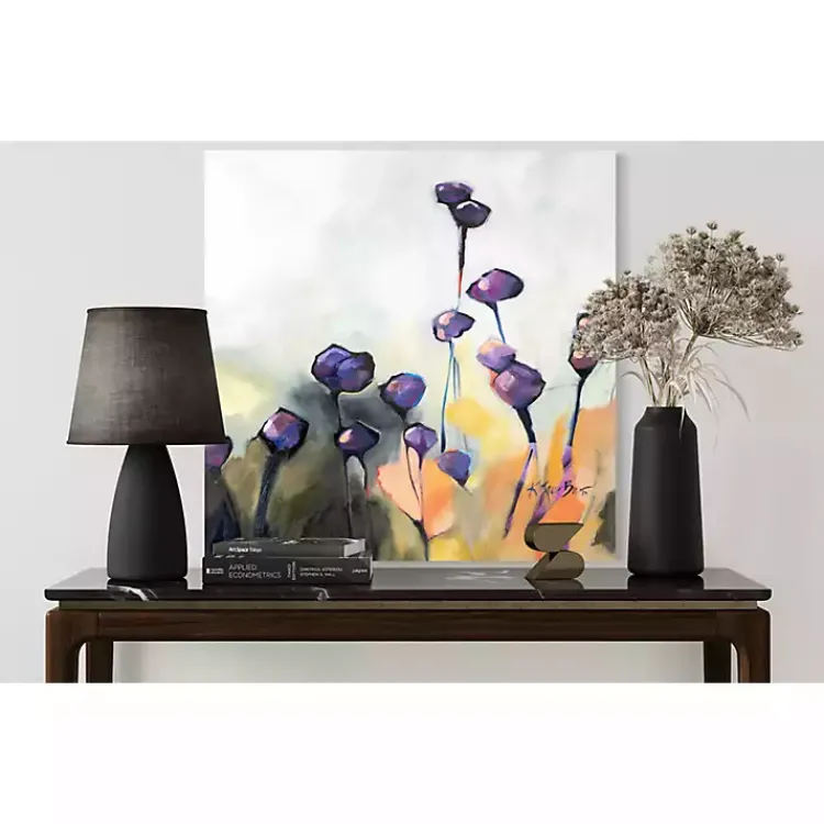 Kirklands Home Purple Poppy Canvas Art Print Outlet