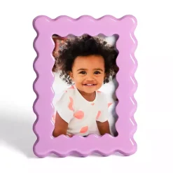 Picture Frames>Kirklands Home Wavy Layer Picture Frame, 4x6 Purple