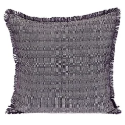 Pillows>Kirklands Home Woven Stripes Fringe Pillow Purple