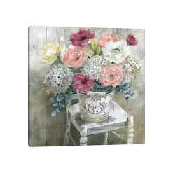 Kirklands Home Quaint Cottage Bouquet Giclee Canvas Art Print Online