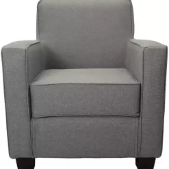 Kirklands Home Quartz Johnston Upholstered Accent Chair Gray Discount