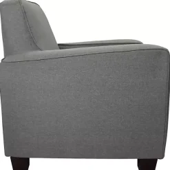 Kirklands Home Quartz Johnston Upholstered Accent Chair Gray Discount