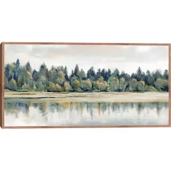 Kirklands Home Quiet Reflections Framed Canvas Art Print New