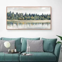 Kirklands Home Quiet Reflections Framed Canvas Art Print New