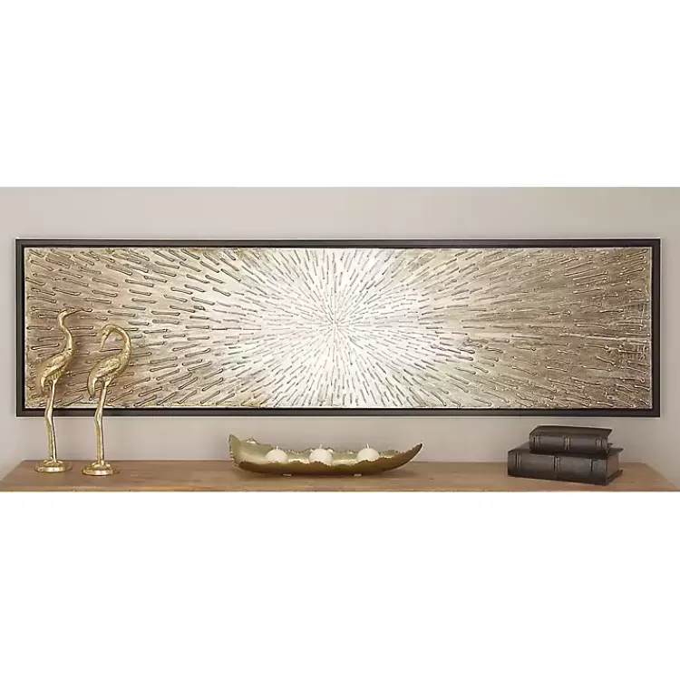 Kirklands Home Radial Sunburst Framed Canvas Art Print Hot
