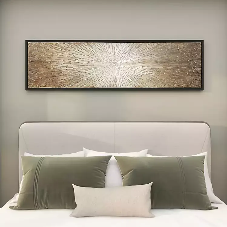 Kirklands Home Radial Sunburst Framed Canvas Art Print Hot