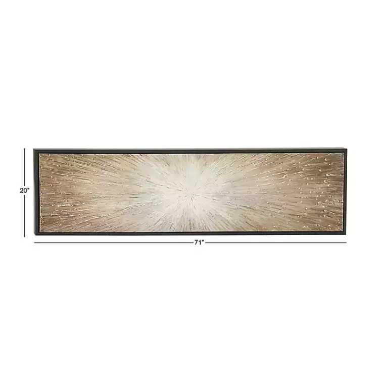 Kirklands Home Radial Sunburst Framed Canvas Art Print Hot