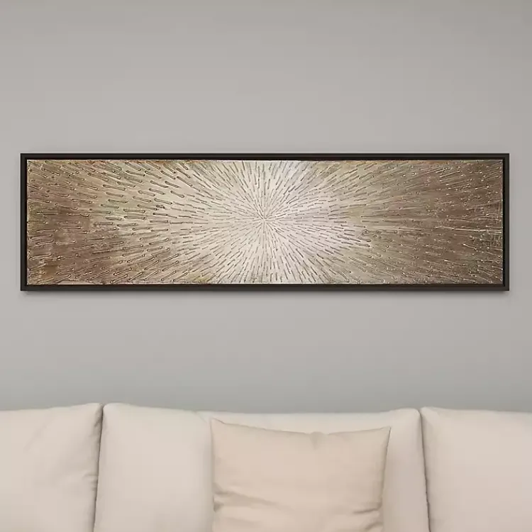 Kirklands Home Radial Sunburst Framed Canvas Art Print Hot