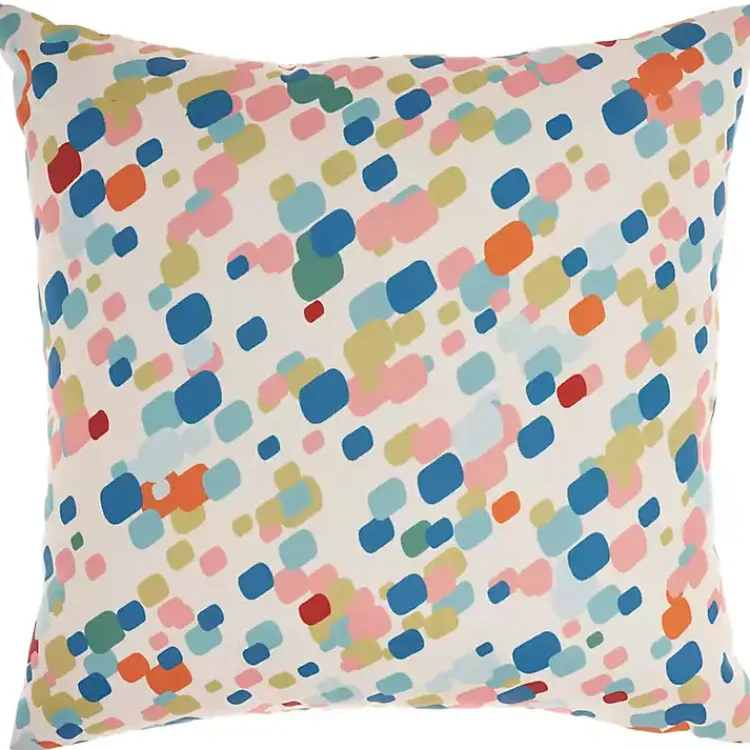 Kirklands Home Rainbow Leaves Outdoor Square Throw Pillow Multi Discount