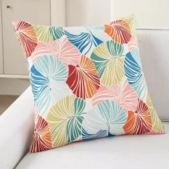 Kirklands Home Rainbow Leaves Outdoor Square Throw Pillow Multi Discount
