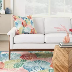 Kirklands Home Rainbow Leaves Outdoor Square Throw Pillow Multi Discount