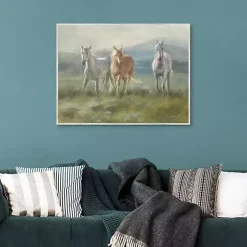 Kirklands Home Rangeland Horses Framed Canvas Art Print Clearance