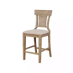 Kirklands Home Ray with Gray Wash Finish Counter Stool Brown Best