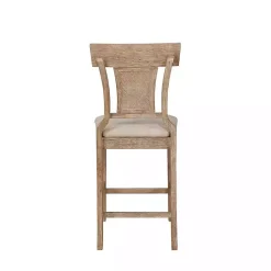 Kirklands Home Ray with Gray Wash Finish Counter Stool Brown Best