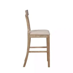 Kirklands Home Ray with Washed Finish Bar Stool Brown Best