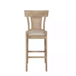 Kirklands Home Ray with Washed Finish Bar Stool Brown Best