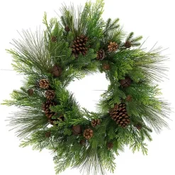 Christmas Wreaths>Kirklands Home Real Touch Pine and Cedar Jingle Bell Wreath