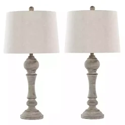 Kirklands Home Reclaimed Wilton Table Lamps, Set of 2 Gray Hot