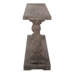 Kirklands Home Reclaimed Pine Caroline Console Table Brown