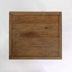 Kirklands Home Reclaimed Wood Accent Table with Keeping Drawers Brown Online
