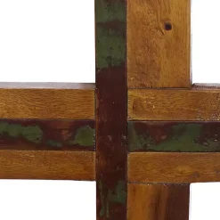 Kirklands Home Reclaimed Wood Cross Wall Plaque Brown Clearance